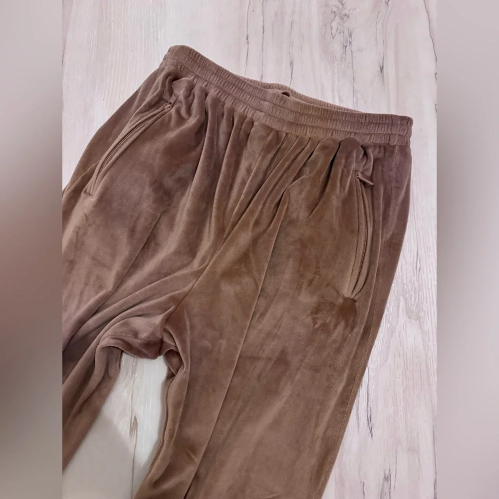 Skims mauve/brown Velour Jogger sweat Pants - Picture 5 of 7